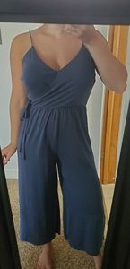Midi blue jumpsuit